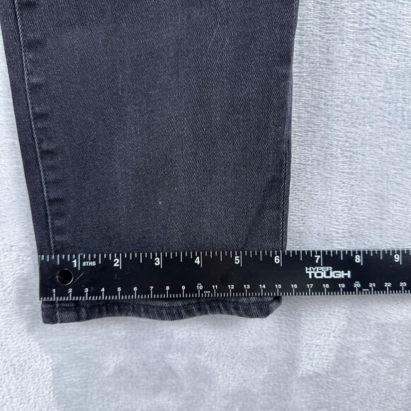 Madewell Classic Straight Leg Jeans Womens Size 25 High Rise Stretch Black - Picture 11 of 13